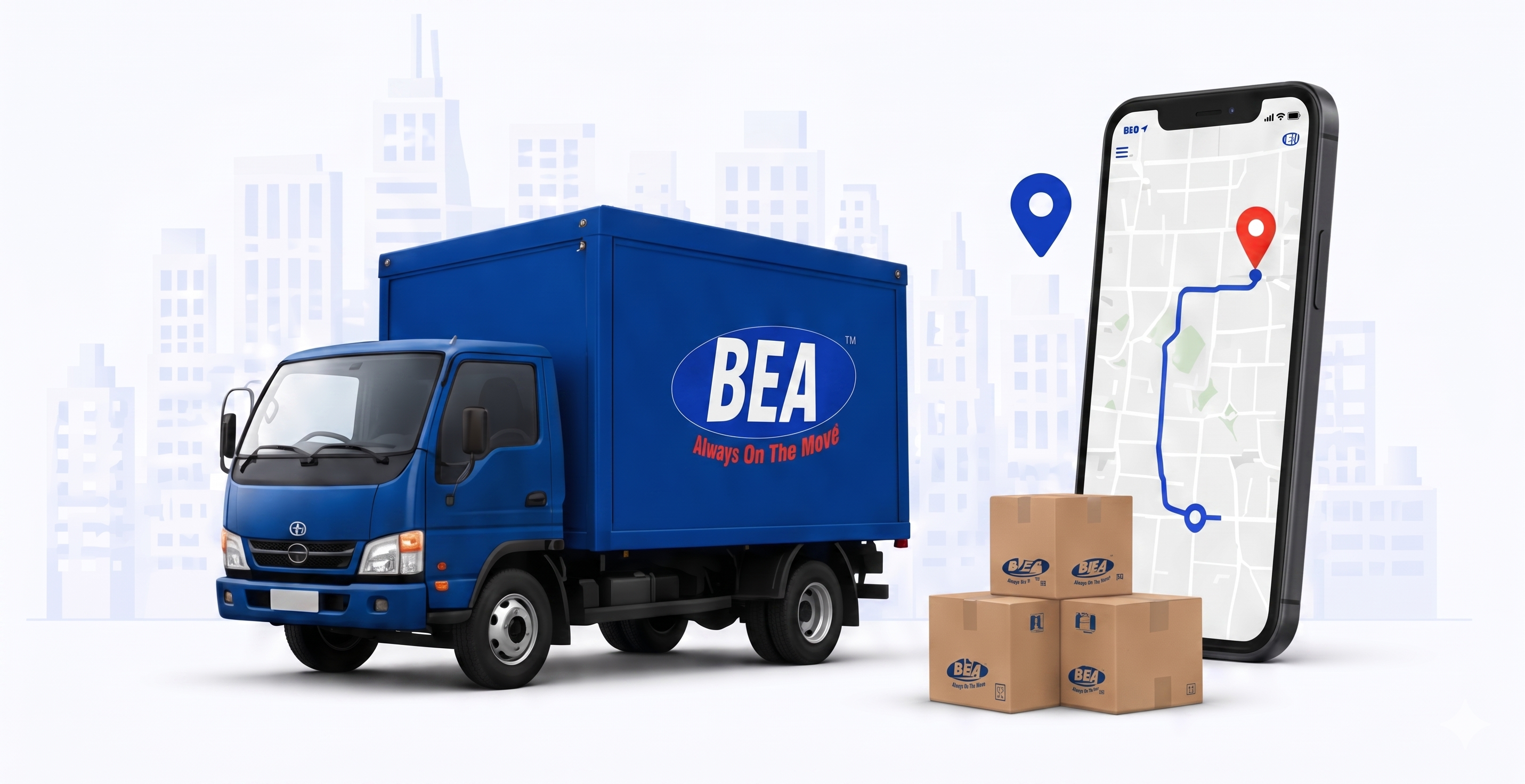 BEA delivery truck and tracking